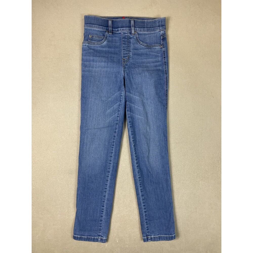 Spanx Jeans Womens‎ Small Blue Pull On Stretch Skinny Slim Denim Adult